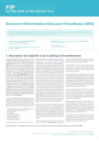 Informations clés (DIC)