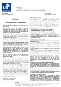 Bulletin trimestriel - 3ème trimestre 2009