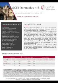 Bulletin trimestriel - 1er trimestre 2017
