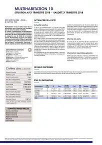 Bulletin trimestriel - 2ème trimestre 2018