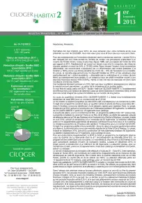 Bulletin trimestriel - 1er trimestre 2013