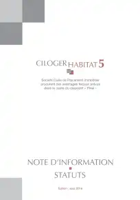 Statuts & Note d'information