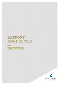 Rapport annuel - 2018