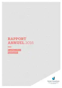 Rapport annuel - 2016