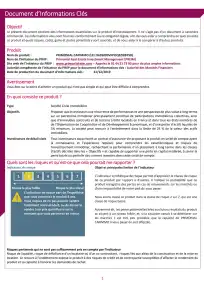 Information clé (DIC)