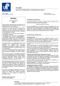 Bulletin trimestriel - 1er trimestre 2009