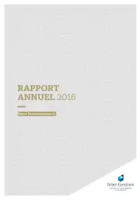 Rapport annuel - 2016
