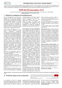 Informations clés (DIC)