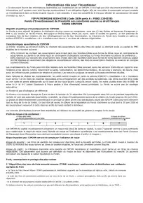 Informations clés (DIC)