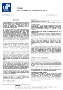 Bulletin trimestriel - 4ème trimestre 2009