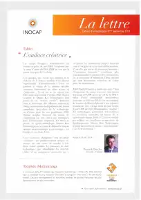La lettre d'information n°13 - 2nd semestre 2013