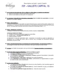 Bulletin de souscription (BS) vierge