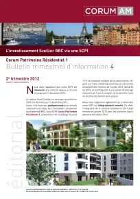 Bulletin trimestriel - 2ème trimestre 2012