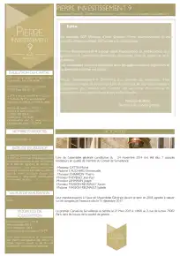Bulletin trimestriel - 4ème trimestre 2014
