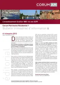 Bulletin trimestriel - 4ème trimestre 2012