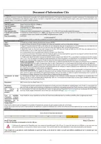 Informations clés (DIC)