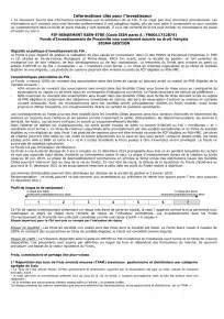 Informations clés (DIC)