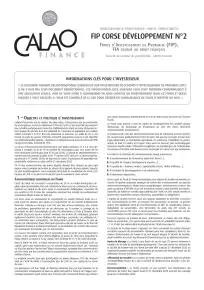 Informations clés (DIC)