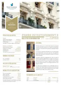 Bulletin trimestriel - 2ème trimestre 2017