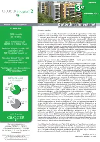 Bulletin trimestriel - 3ème trimestre 2012