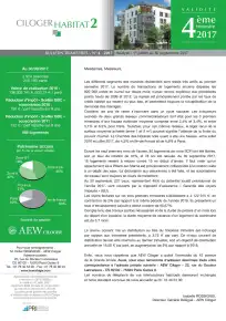 Bulletin trimestriel - 3ème trimestre 2017