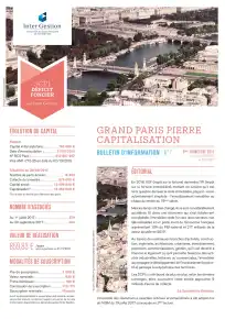 Bulletin trimestriel - 3ème trimestre 2017
