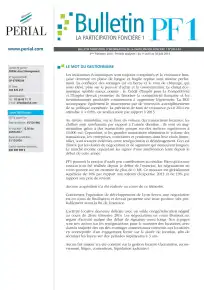Bulletin trimestriel - 3ème trimestre 2014
