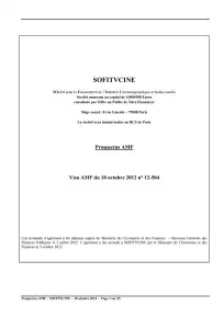 Prospectus et statuts