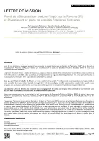 Lettre de Mission - Personne Physique - SFS - Projet d'investissement en sociétés Foncières Solidaires
