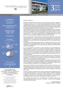 Bulletin trimestriel - 3ème trimestre 2014