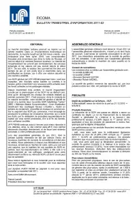 Bulletin trimestriel - 2ème trimestre 2011