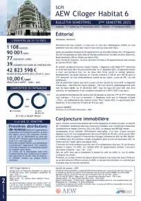 Bulletin semestriel - 2ème semestre 2023