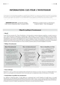 Informations clés (DIC)