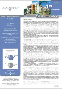 Bulletin trimestriel - 1er trimestre 2012