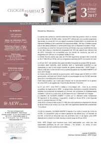 Bulletin trimestriel - 2ème trimestre 2017