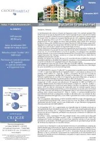 Bulletin trimestriel - 4ème trimestre 2011