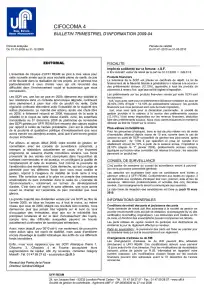 Bulletin trimestriel - 4ème trimestre 2009