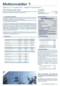 Bulletin trimestriel - 1er trimestre 2011