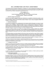 Information clé (DIC)