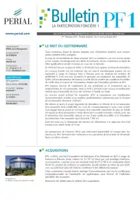 Bulletin trimestriel - 3ème trimestre 2013