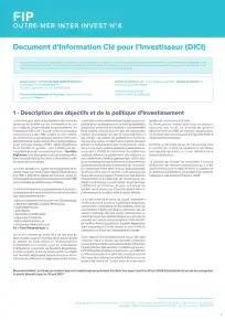 Informations clés (DIC)