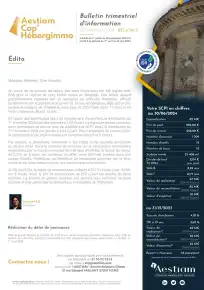 Bulletin trimestriel - 2ème trimestre 2024