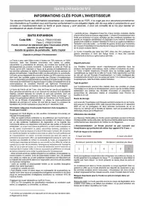 Informations clés (DIC)