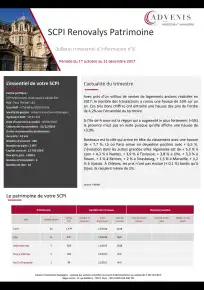 Bulletin trimestriel - 1er trimestre 2018