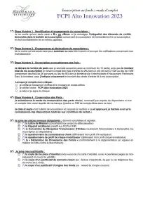 Bulletin de souscription (BS) remplissable