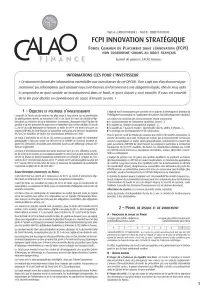 Informations clés (DIC)