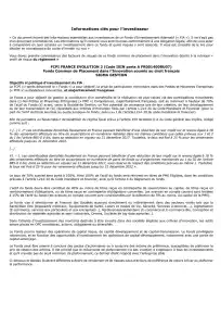 Informations clés (DIC)
