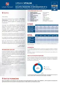 Bulletin trimestriel - 3ème trimestre 2019