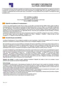 Information clé (DIC)