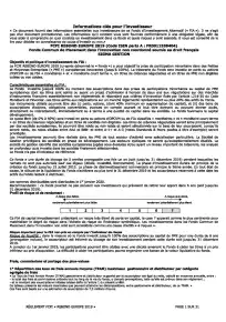 Informations clés (DIC)